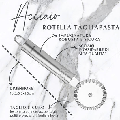 Rotella tagliapasta, in acciaio inox