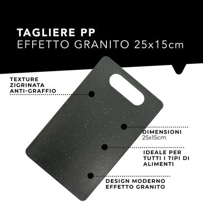Tagliere effetto granito, dimensione 25x15 cm