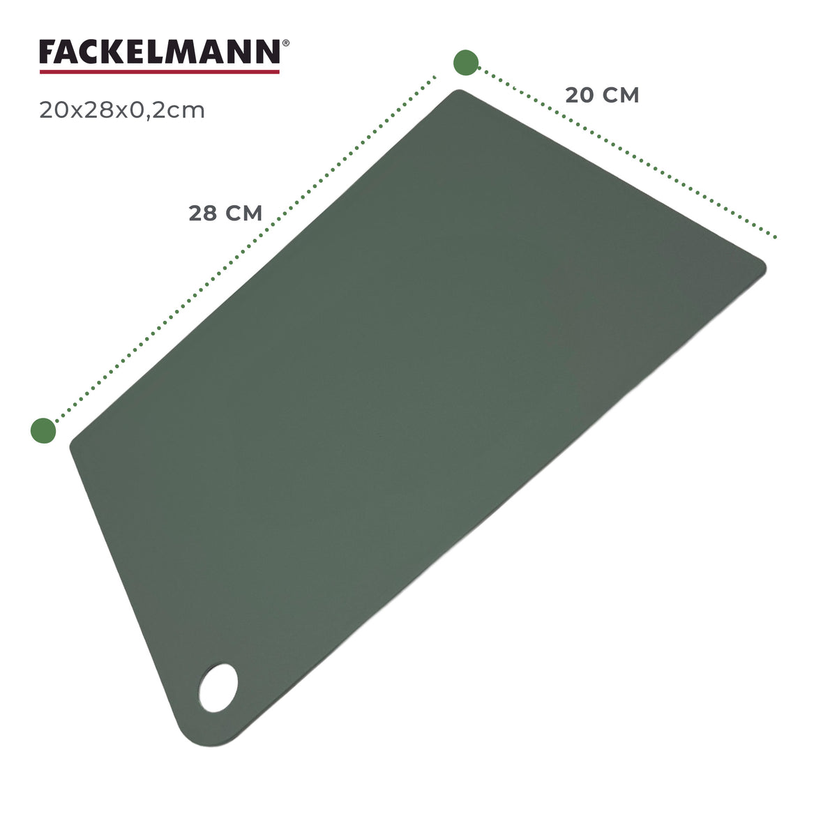 Tagliere Flessibile 2 in 1, 20x28 cm in Plastica PE – Slim, Pieghevole