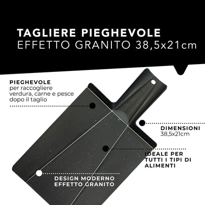 Tagliere pieghevole da cucina, 38,5 x 21 cm