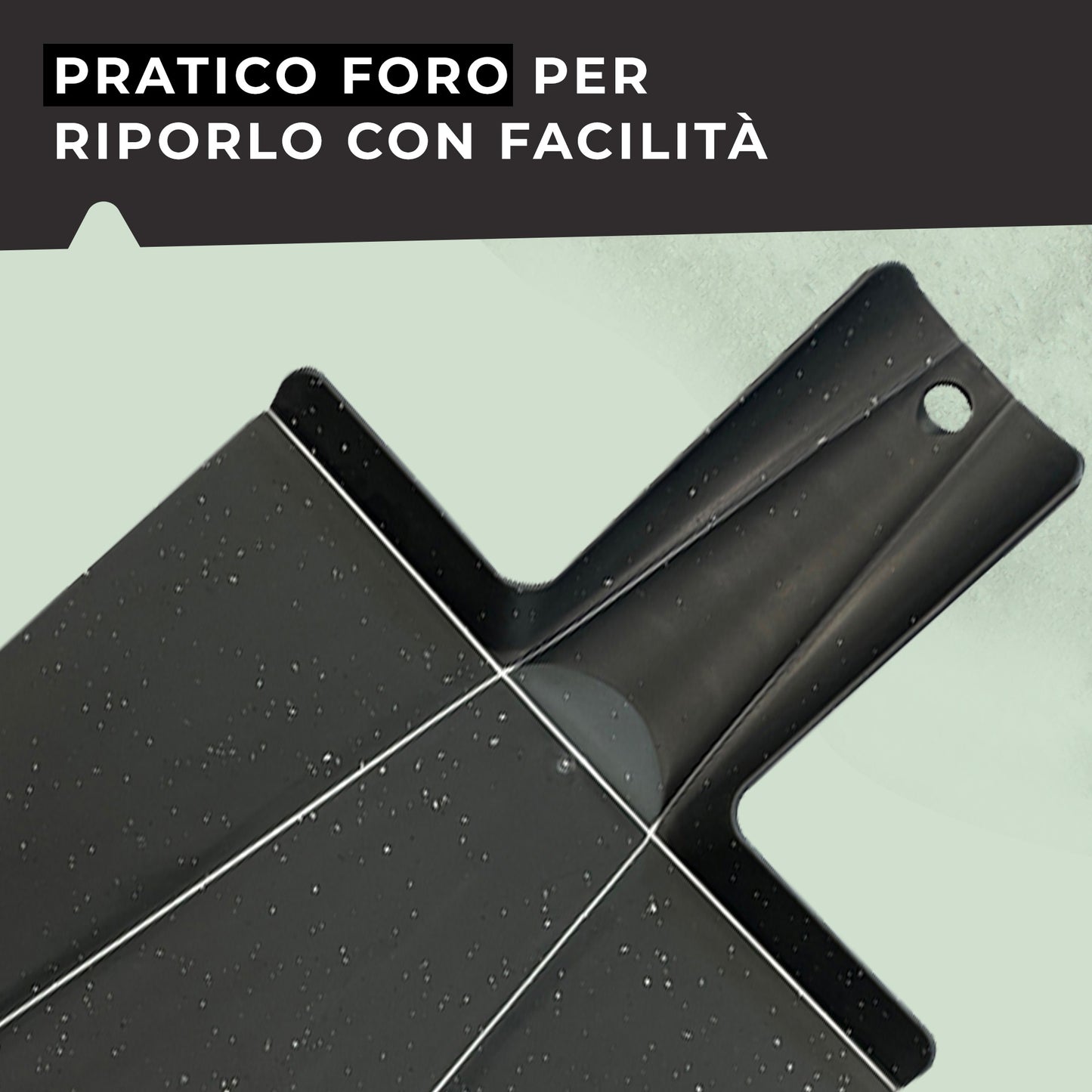 Tagliere pieghevole da cucina, 38,5 x 21 cm