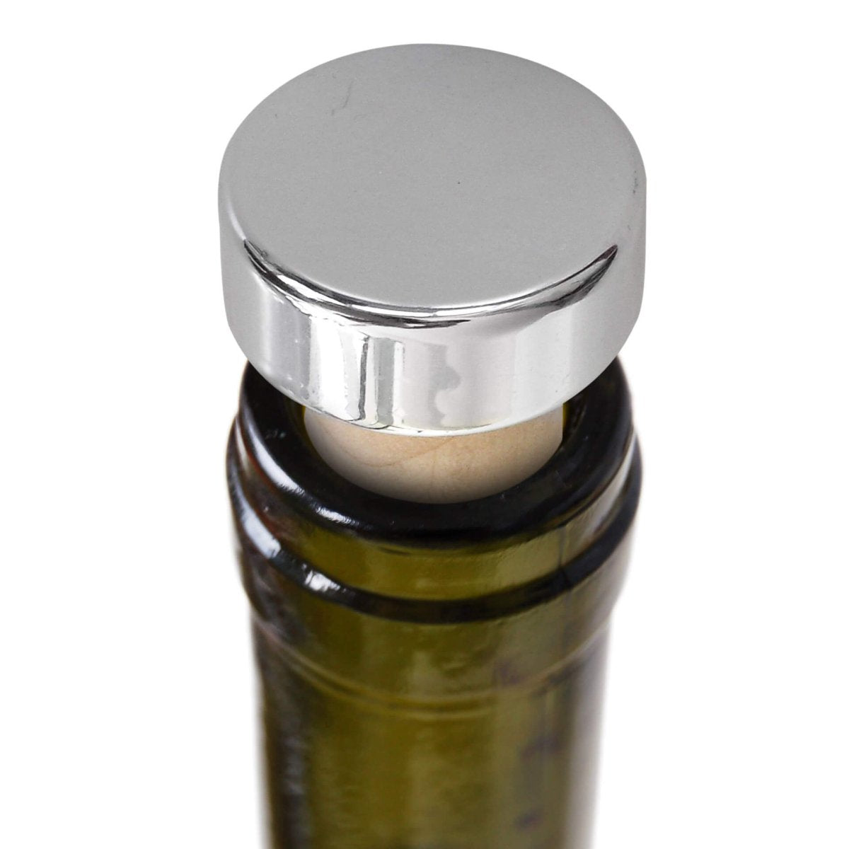 Tappi per vino, 2 pezzi, cromato