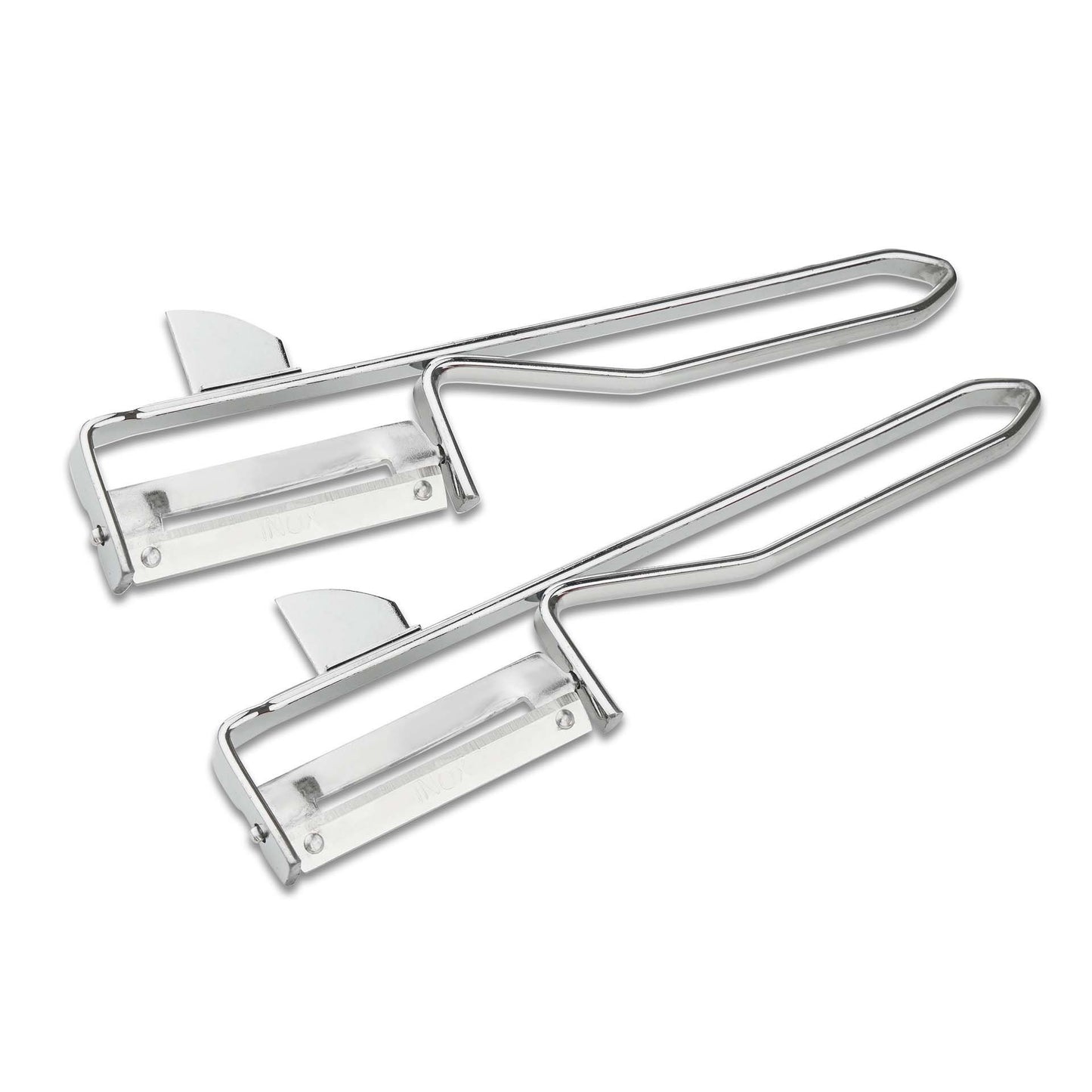 Pelaverdure in acciaio inox, set da 2 pezzi