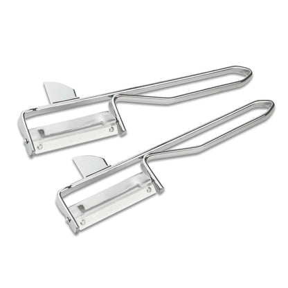 Pelaverdure in acciaio inox, set da 2 pezzi
