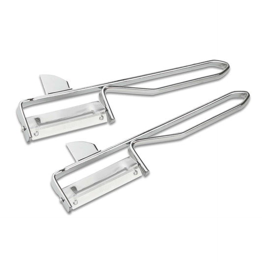Pelaverdure in acciaio inox, set da 2 pezzi
