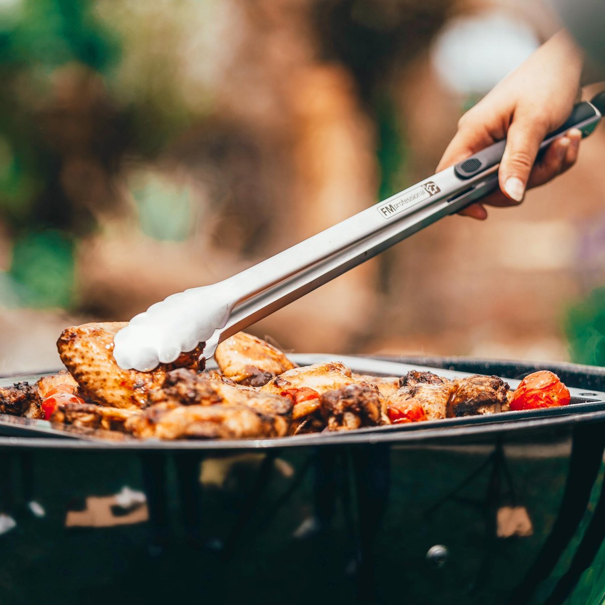 Pinza barbecue, acciaio inox, 46 cm