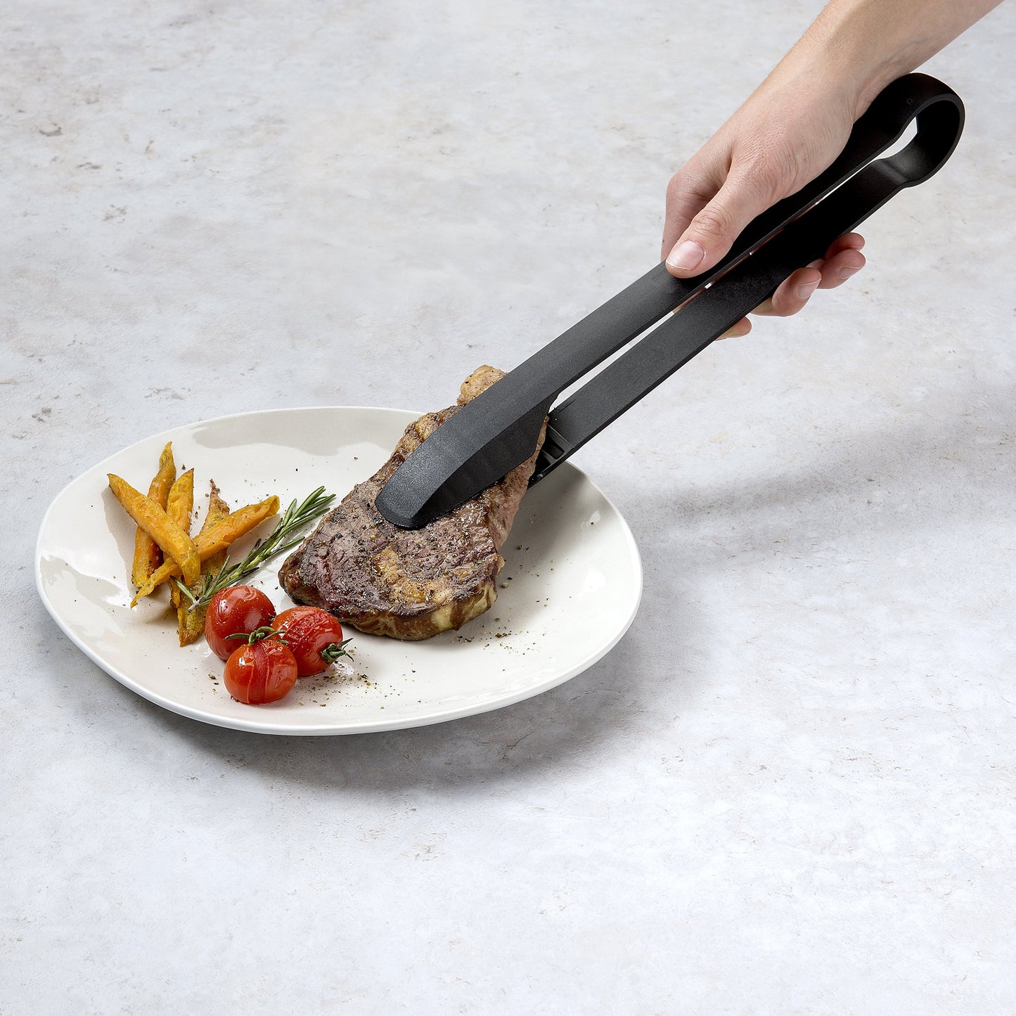Pinza in nylon per barbecue