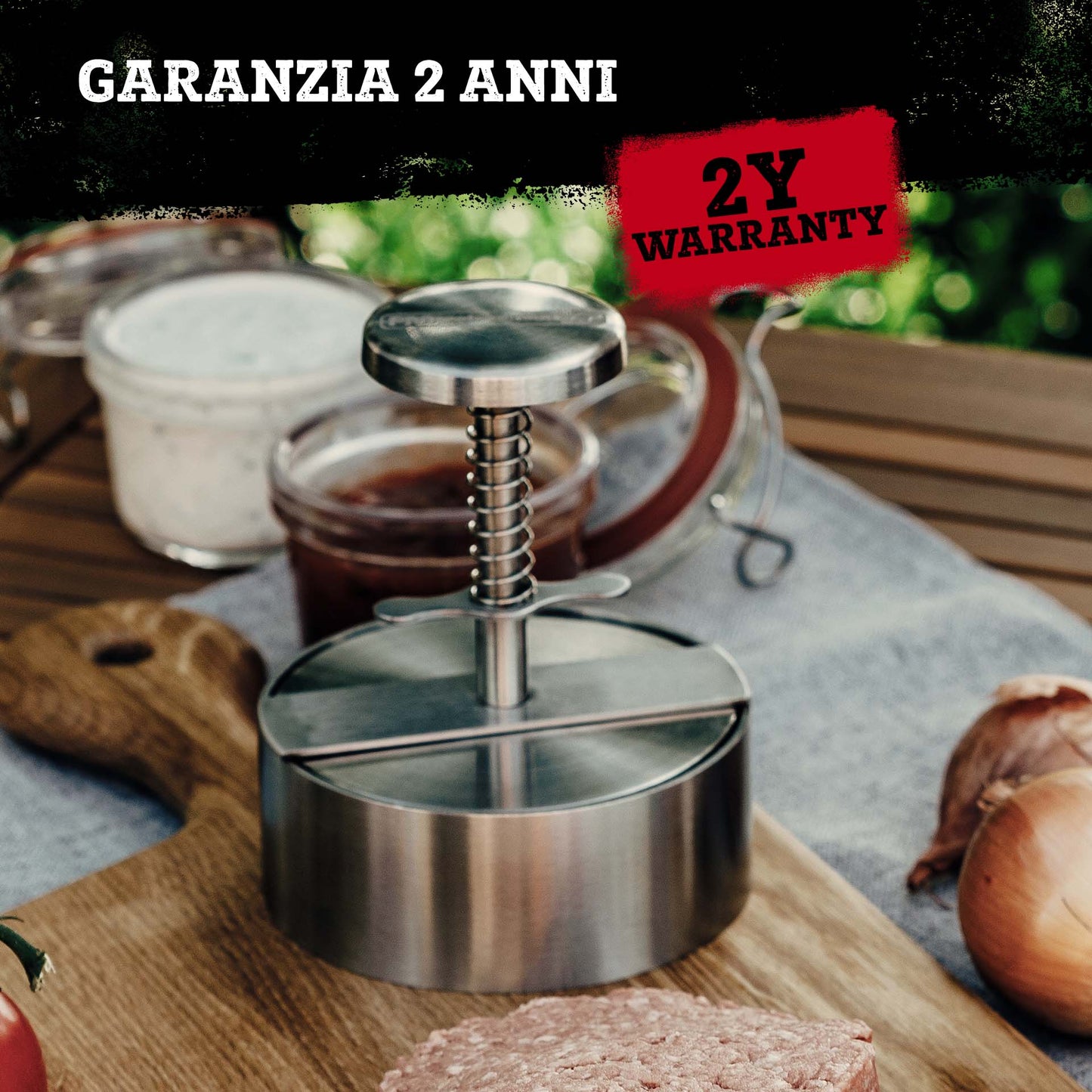 Pressa per hamburger professionale