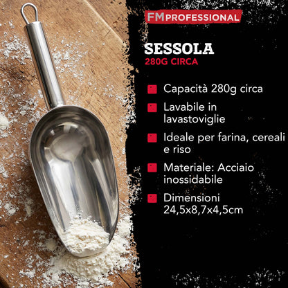 Paletta multiuso in acciaio inox