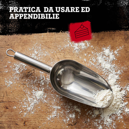 Paletta multiuso in acciaio inox