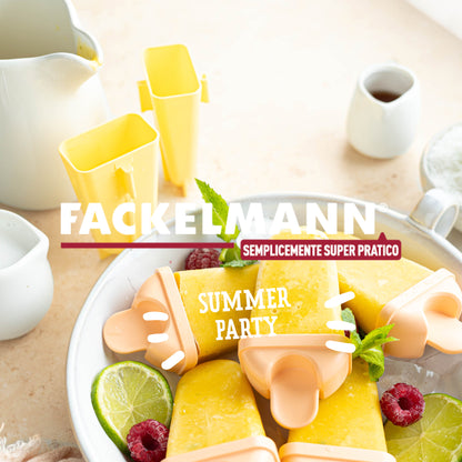 Forma ghiaccioli in plastica giallo e pompelmo 5pz, Linea Summer Party