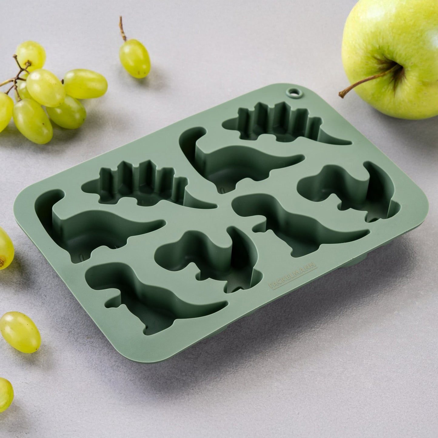 Stampo per cubetti di ghiaccio, design dinosauro