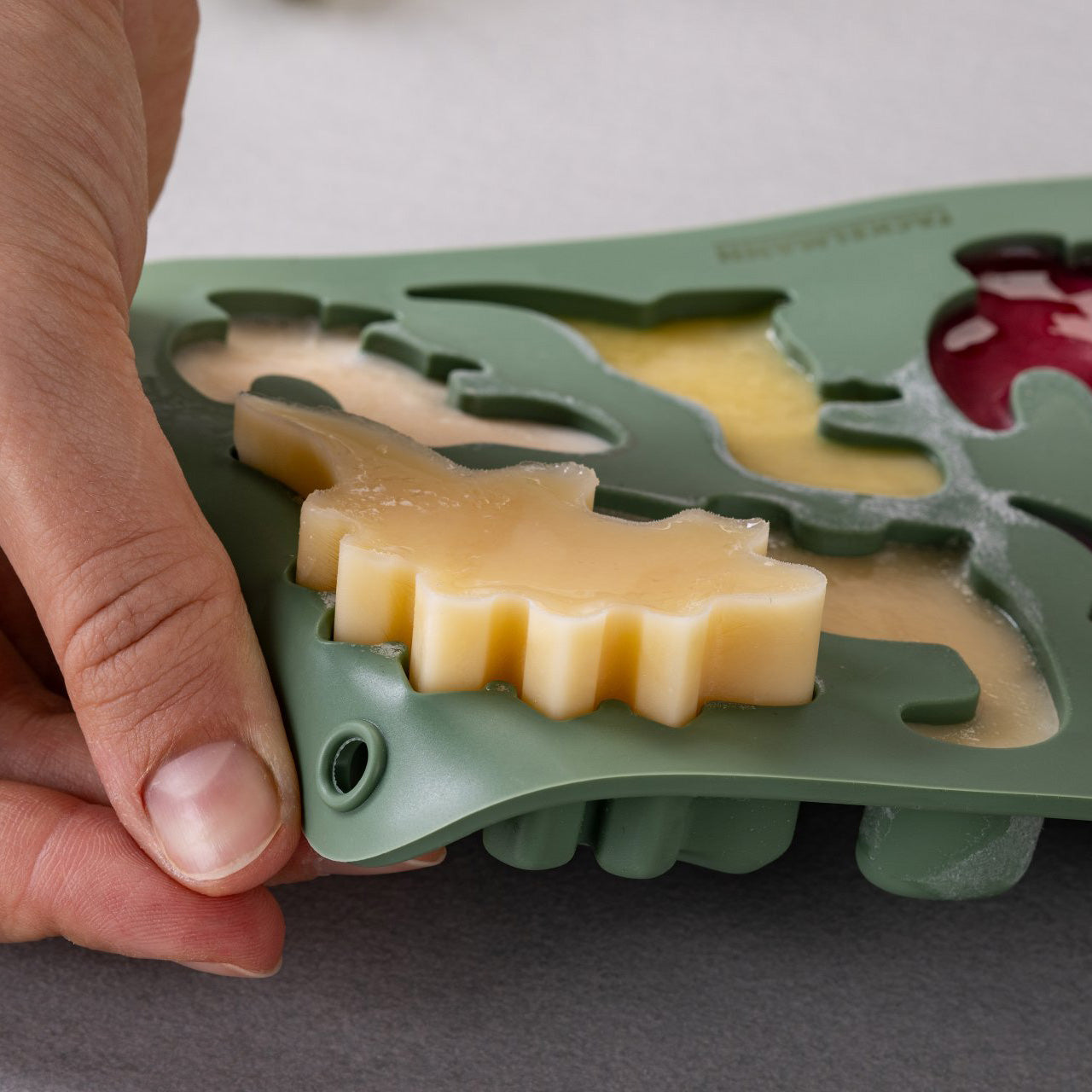 Stampo per cubetti di ghiaccio, design dinosauro
