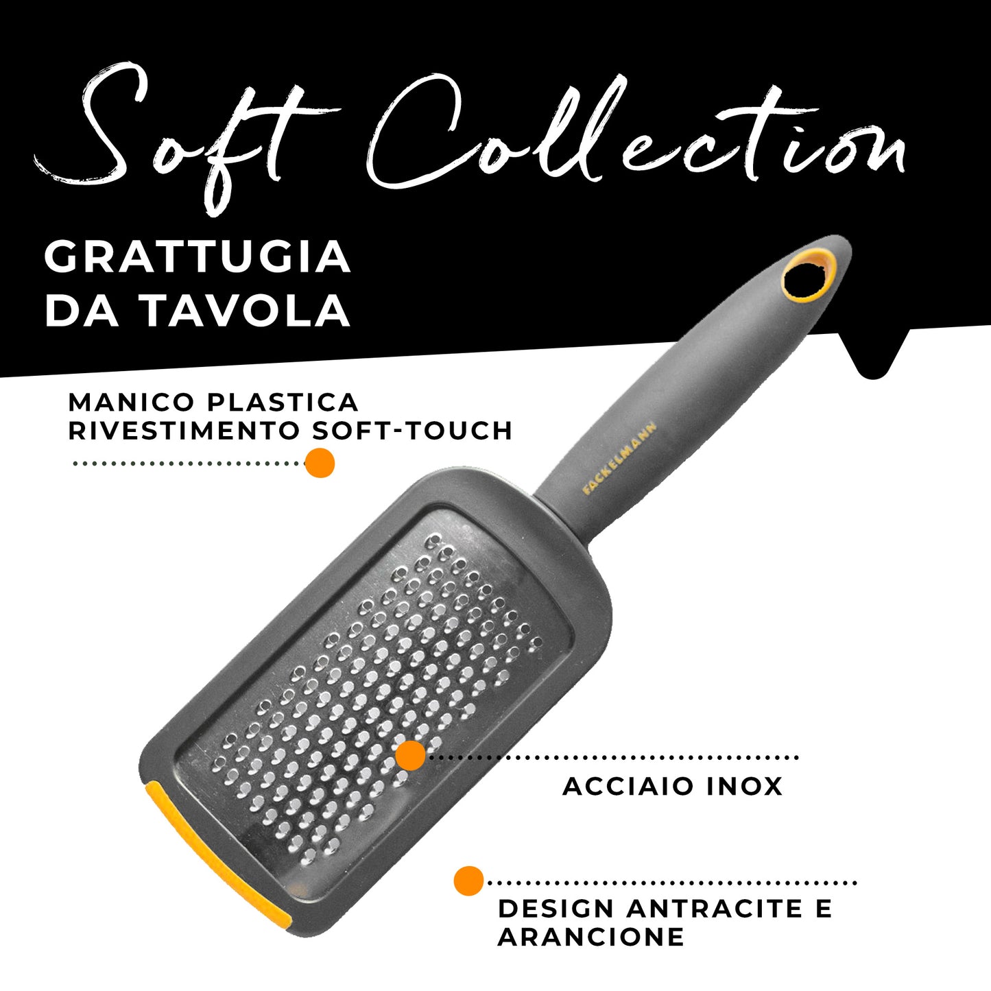 Grattugia da cucina, Linea Soft Collection, Fackelmann