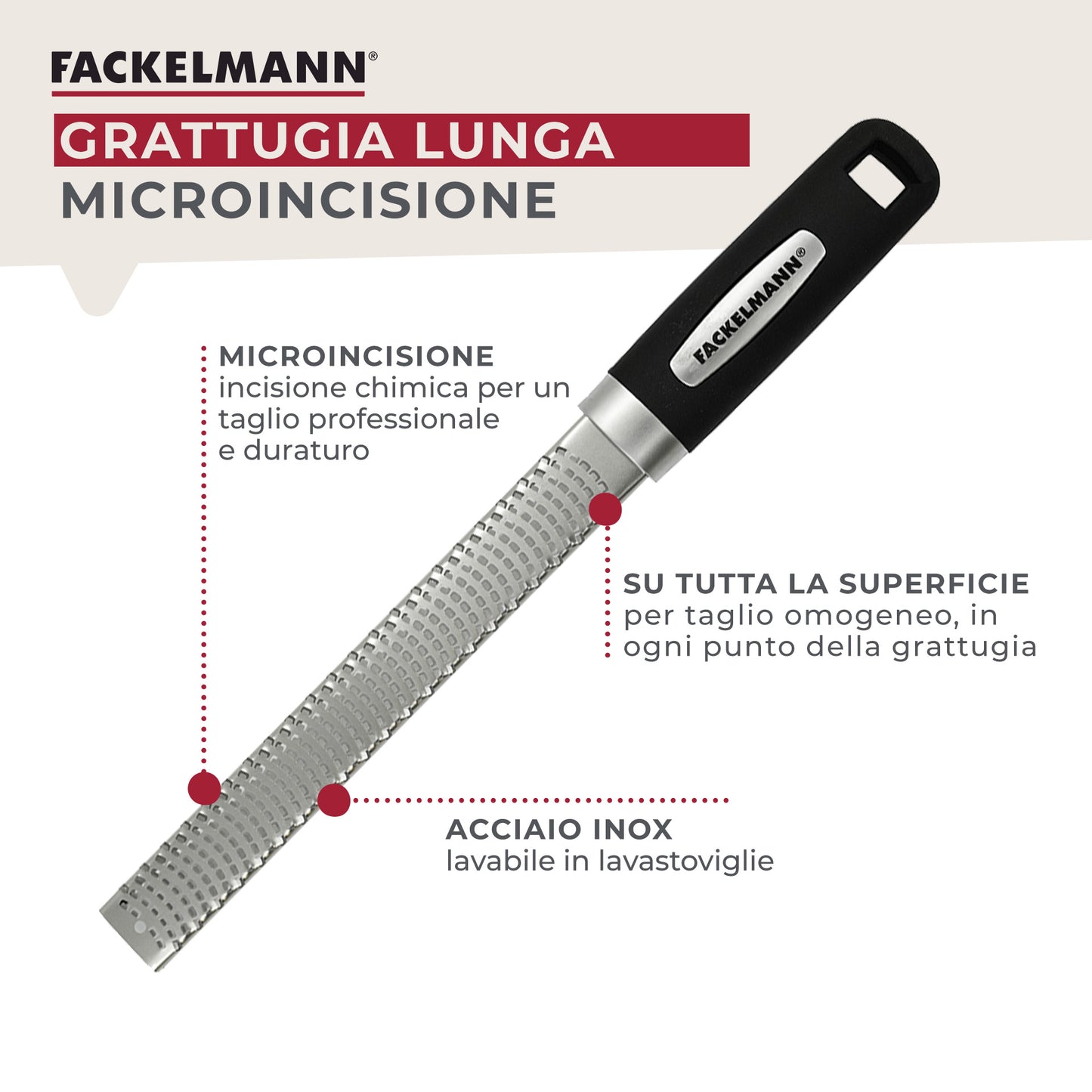 Grattugia multiuso, per agrumi, 32,5 cm