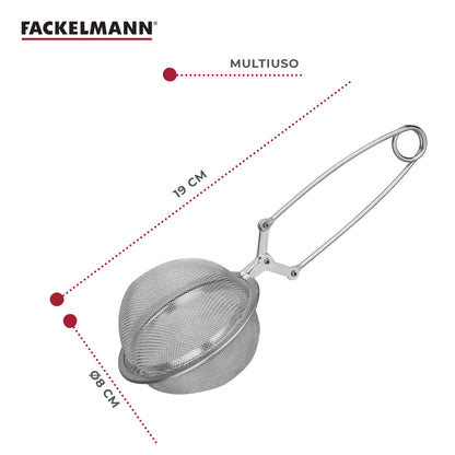 Infusore Ø8cm grande a molla, acciaio inossidabile