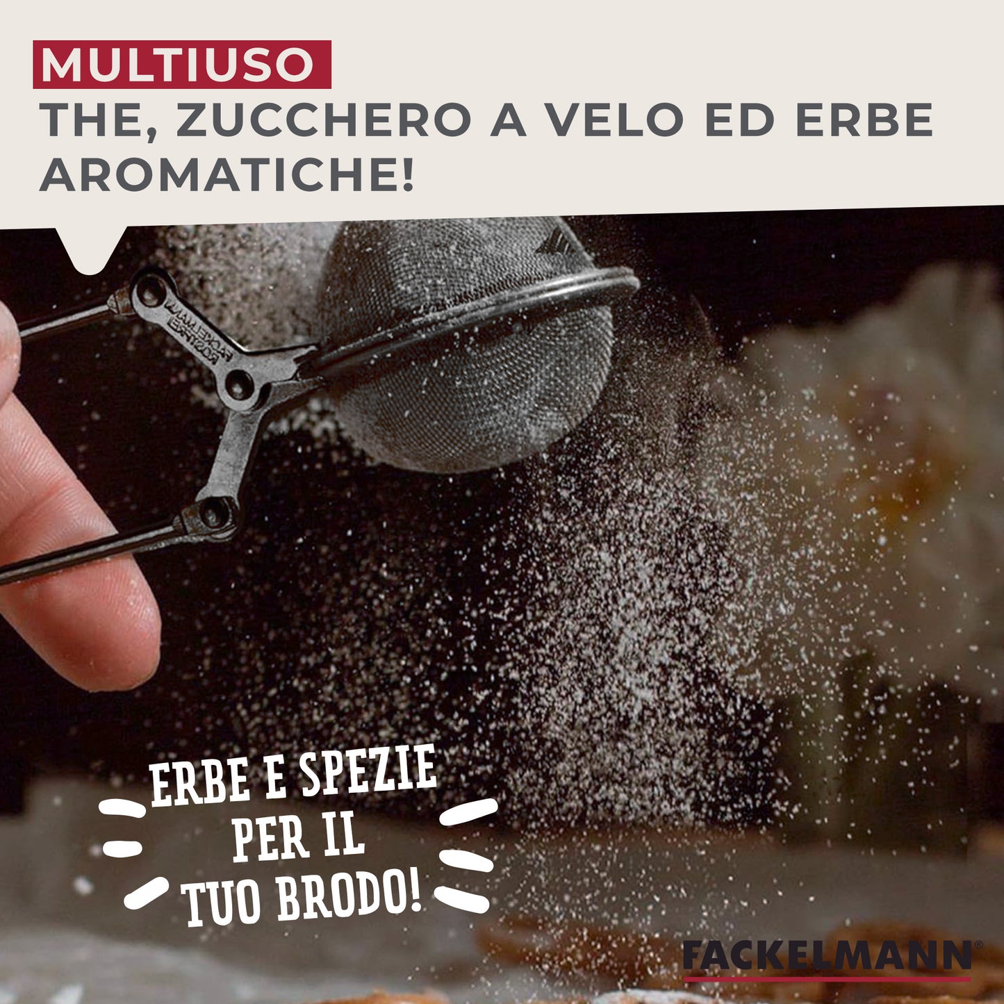 Infusore Ø8cm grande a molla, acciaio inossidabile