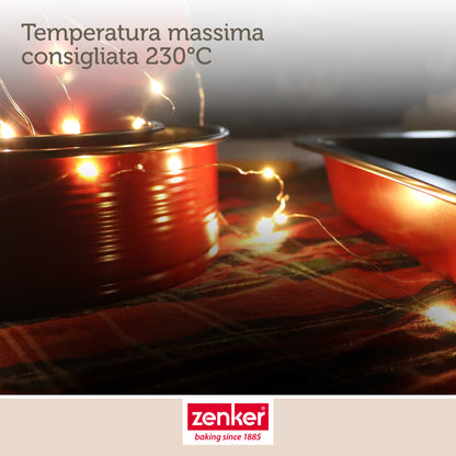 Lasagnera, Linea Merry Christmas, dimensioni 36,5 x 27 x 5 cm