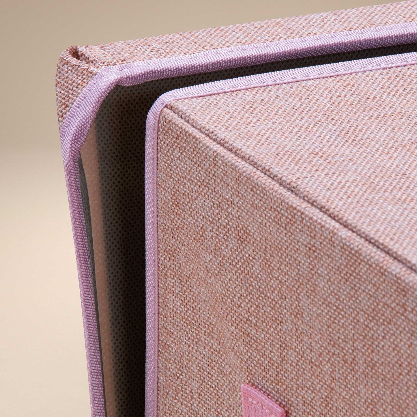 Scatola portaoggetti rosa, con coperchio, design gatto, 33x33x33 cm