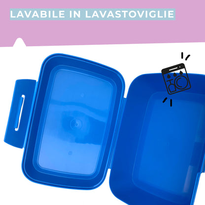 Set da 2 lunch box, design astronauta, 20 x 13 x 8,5 cm
