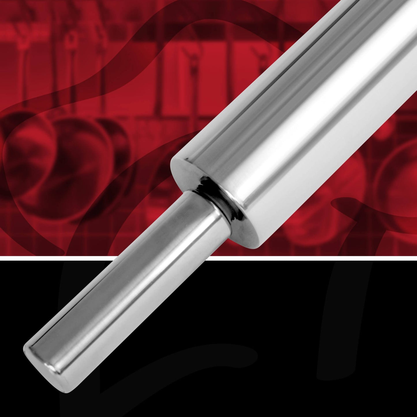 Mattarello in acciaio inox, 47 cm