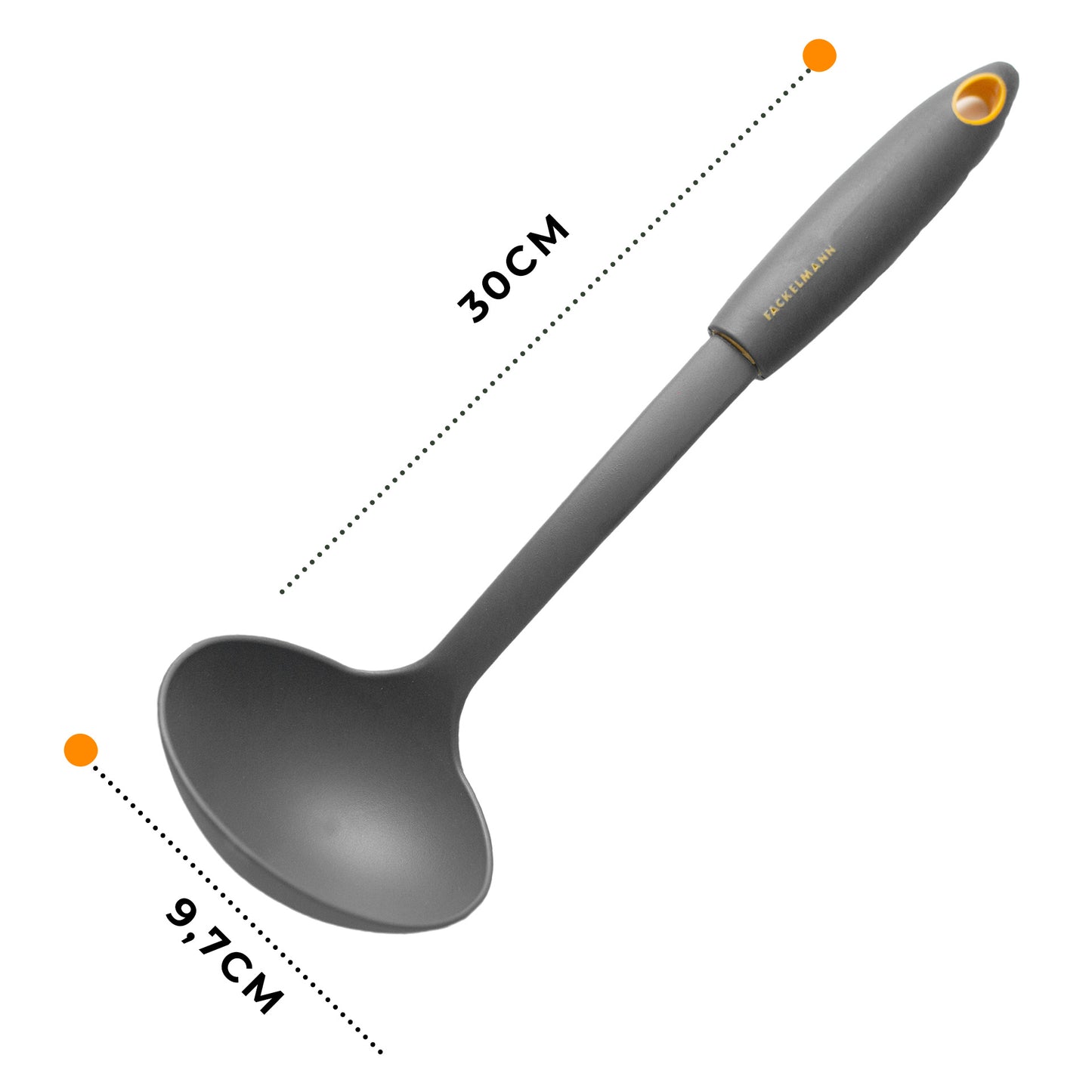 Mestolo da cucina in nylon, Linea Soft Collection, Fackelmann