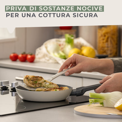 Padella Balance Ø 20 cm - Alluminio riciclato, rivestimento antiaderente in ceramica, senza PFAS - Adatta all'induzione