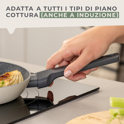 Padella Balance Ø 20 cm - Alluminio riciclato, rivestimento antiaderente in ceramica, senza PFAS - Adatta all'induzione