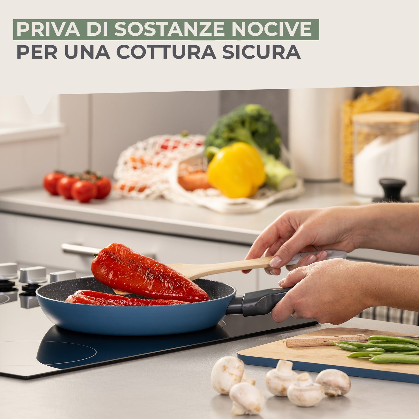 Padella Balance Ø 24 cm - Alluminio riciclato, rivestimento antiaderente in ceramica, senza PFAS - Adatta all'induzione