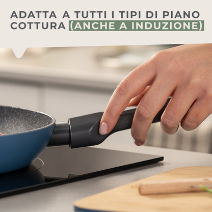 Padella Balance Ø 24 cm - Alluminio riciclato, rivestimento antiaderente in ceramica, senza PFAS - Adatta all'induzione