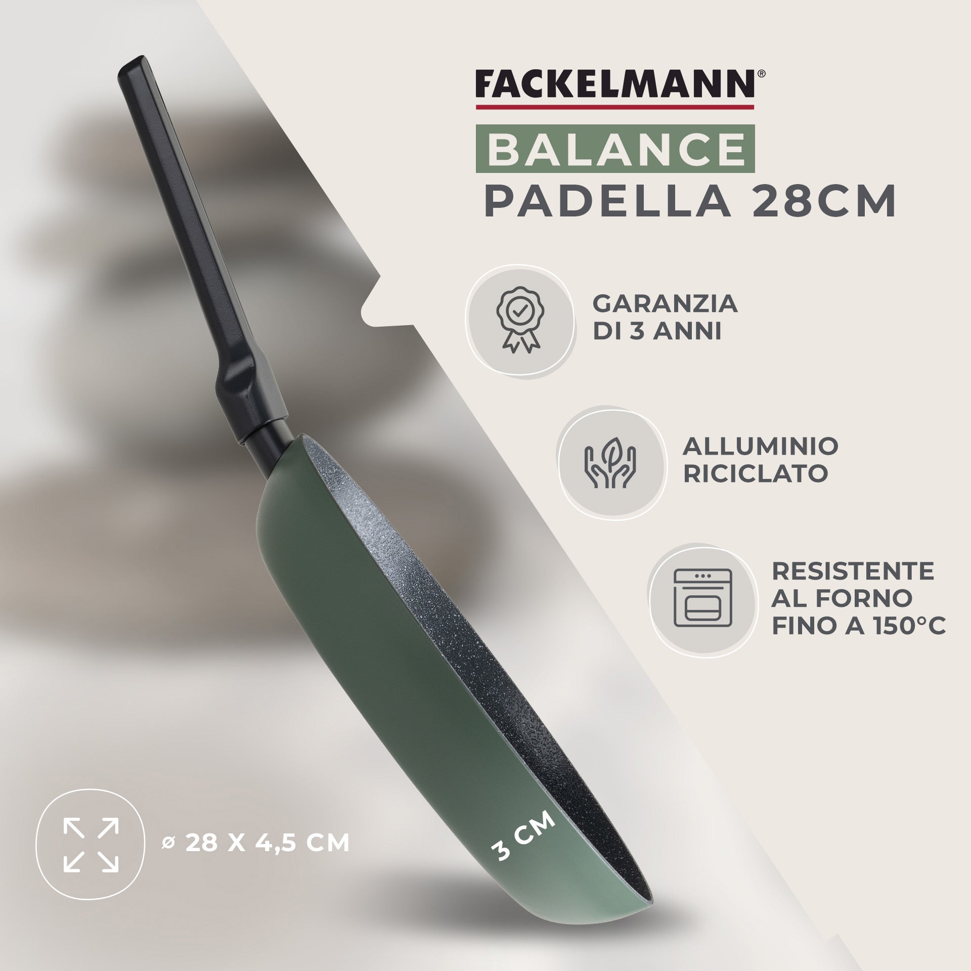 Zwilling Shine - Padella Rettangolare Alluminio 28 cm, Nero Zwilling Shine - Padella Rettangolare Alluminio 28 cm, Nero