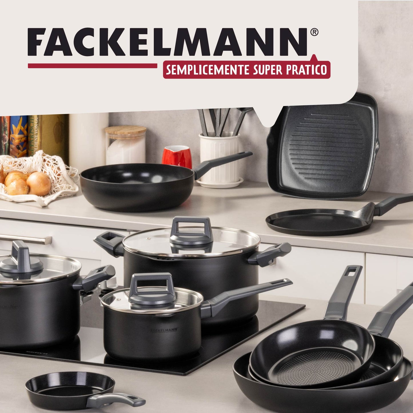 Padella per Crepe, in alluminio riciclato con rivestimento antiaderente, Linea Statement