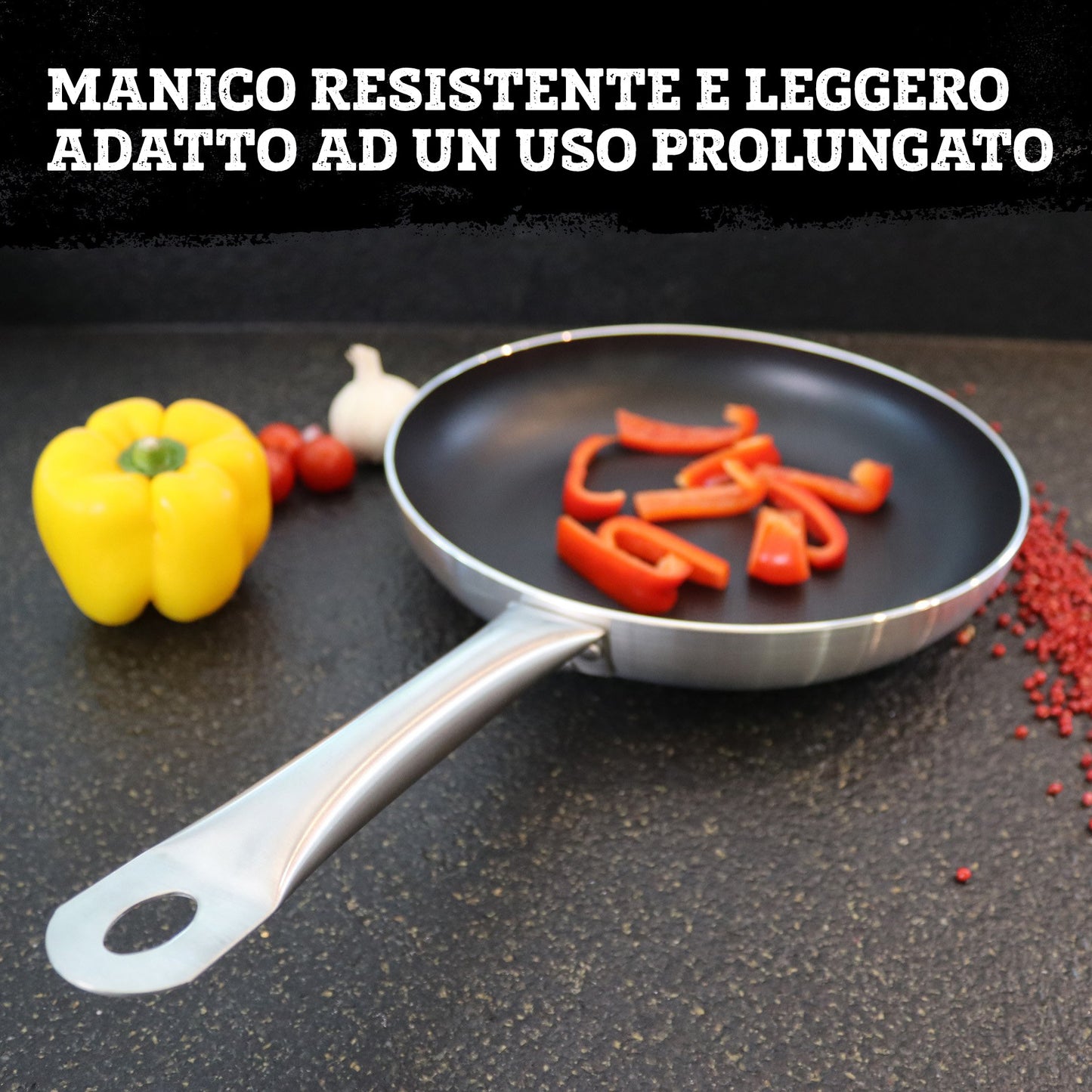 Padella da 28 cm, fondo a nido d'ape antiaderente