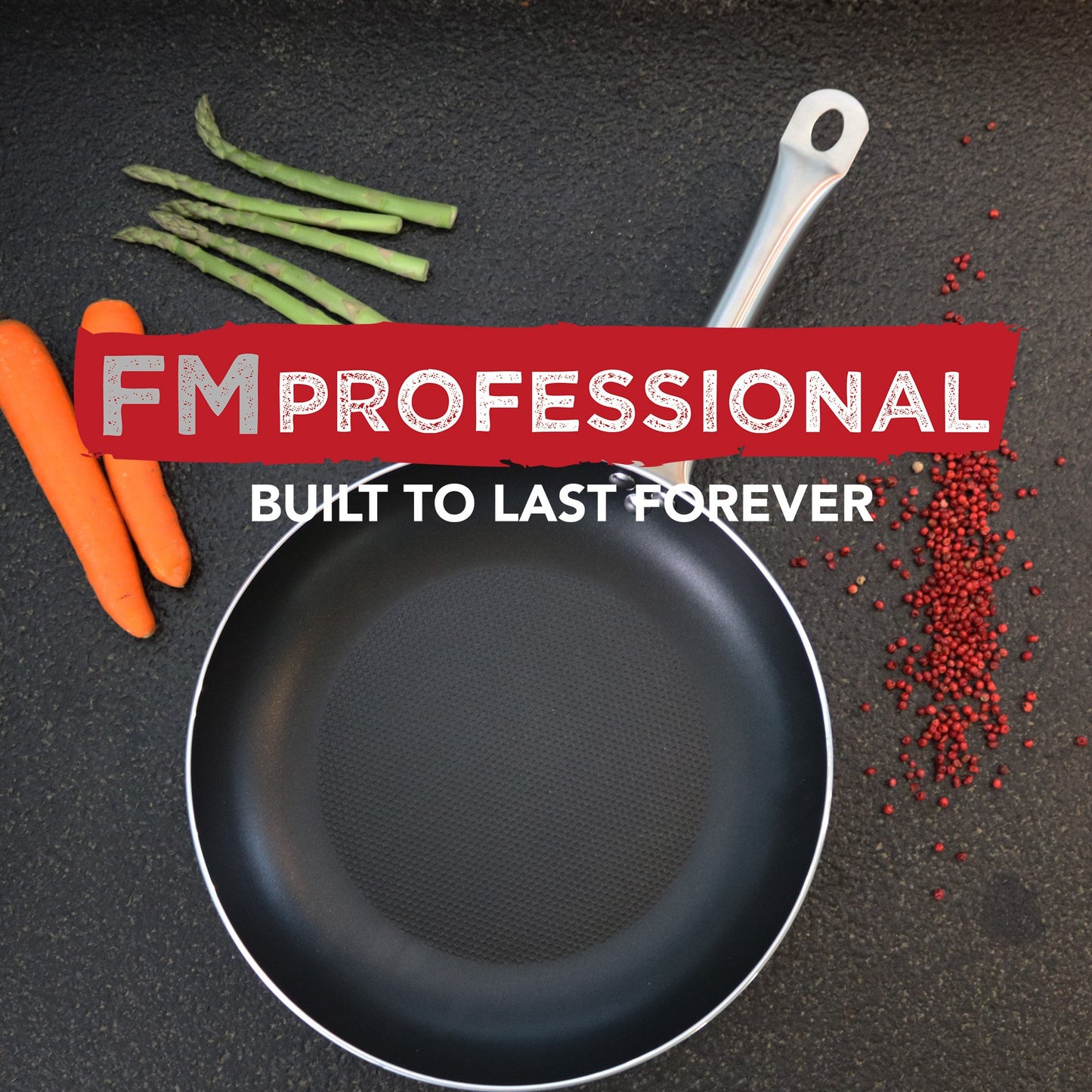 Padella da 30 cm, fondo a nido d'ape antiaderente