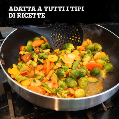 Padella alta da 32 cm, fondo a nido d'ape antiaderente