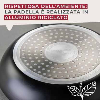 Padella Statement Wok da 28 cm – struttura a nido d'ape, alluminio riciclato, rivestimento antiaderente in ceramica, senza PFAS - Adatta all'induzione