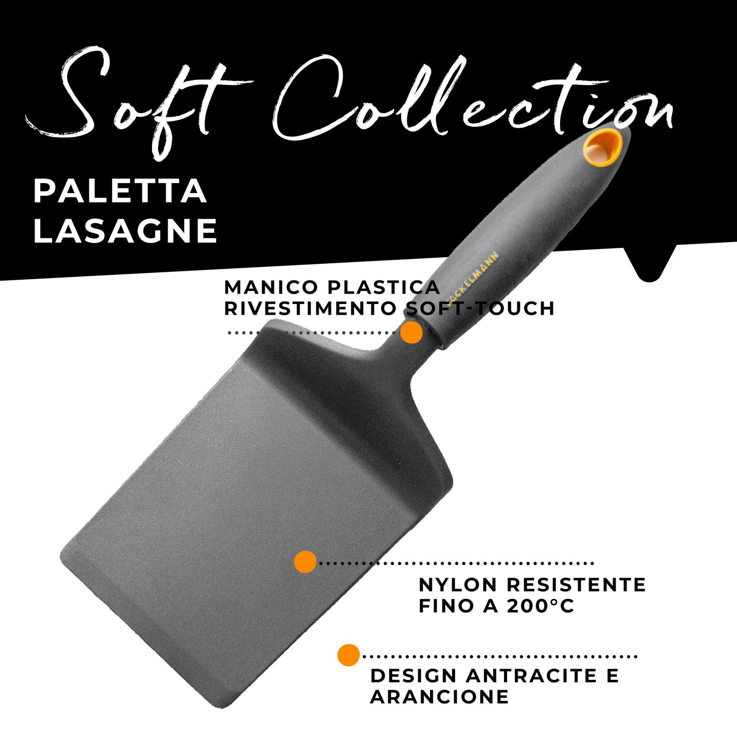 Paletta lasagne in nylon, Linea Soft Collection, Fackelmann