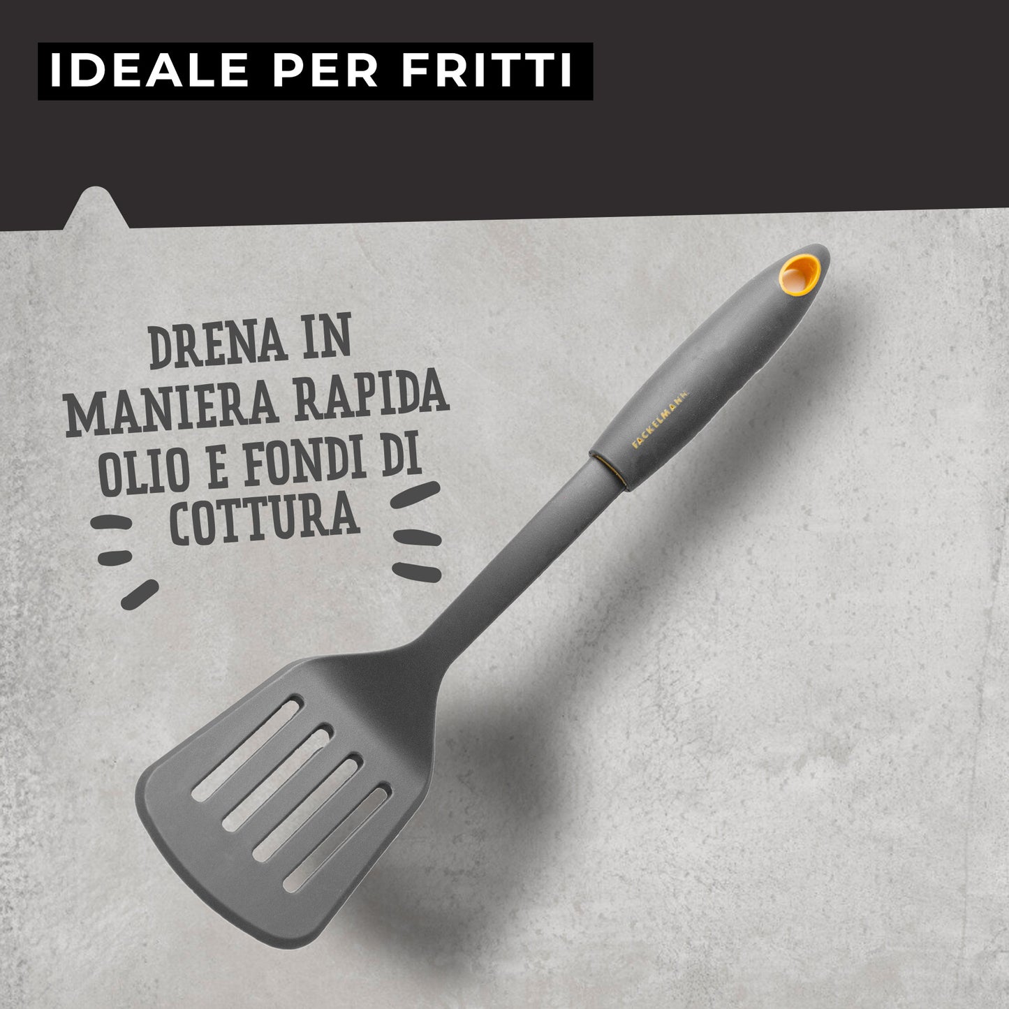 Paletta forata in nylon, Linea Soft Collection, Fackelmann