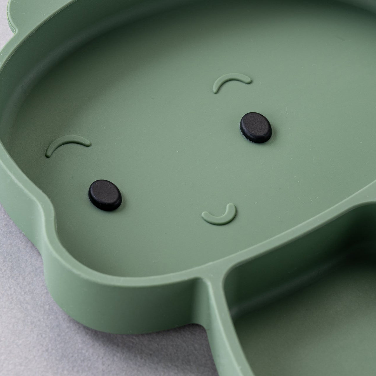 Piatto in silicone per bambini, con ventose, design dinosauro