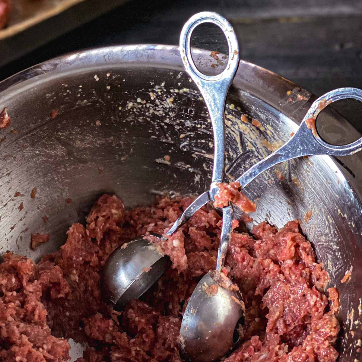 Pinza piccola forma polpette, Linea Sybaris