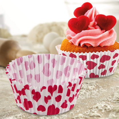 AID 50 Pirottini Di Carta Per Cupcake E Muffin, Colore Rosso AID 50 Pirottini Di Carta Per Cupcake E Muffin, Colore Rosso