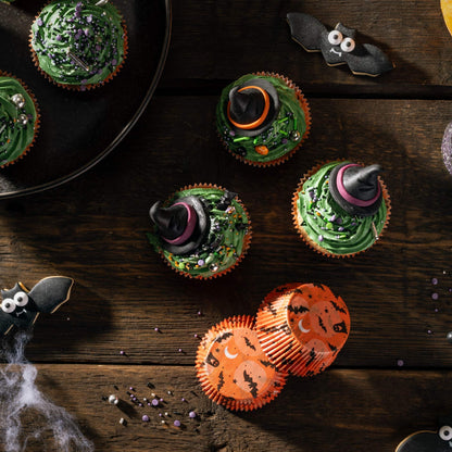 Set 50 Pirottini in Carta Halloween, per Cupcake e Muffin, Ø7x3 cm, Zenker