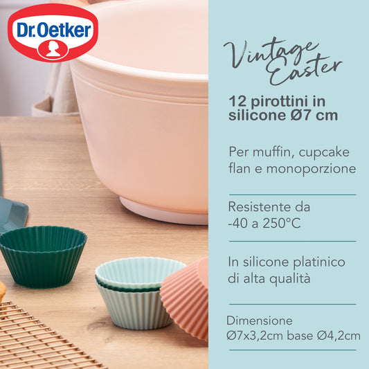 Pirottini in silicone, set 12 pezzi, Linea Vintage