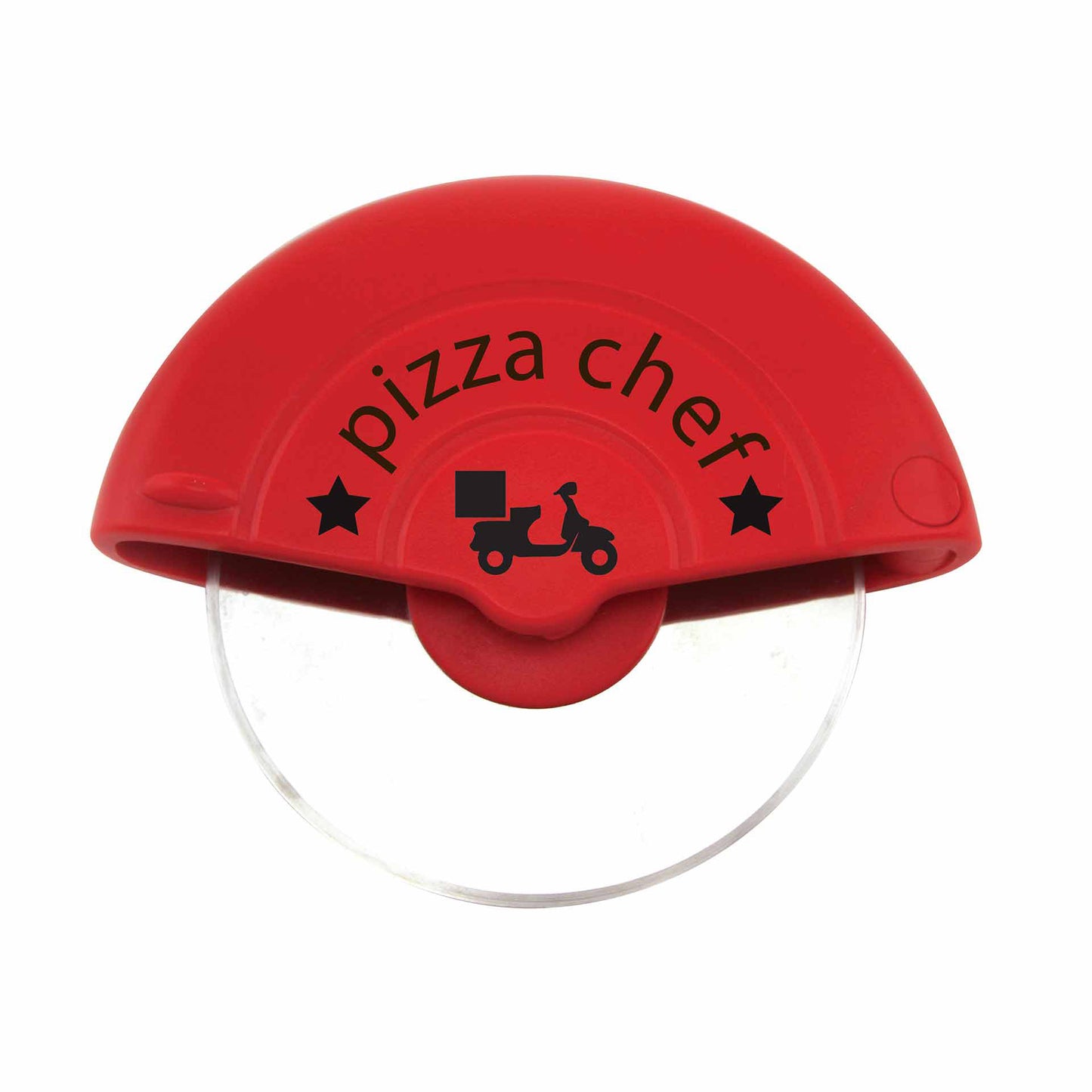 Rotella tagliapizza in acciaio, impugnatura plastica