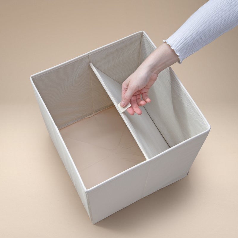 Scatola portaoggetti giocattoli, design Leone, 33x33x33 cm