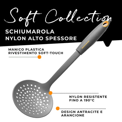 Schiumarola da cucina in nylon, Linea Soft Collection, Fackelmann