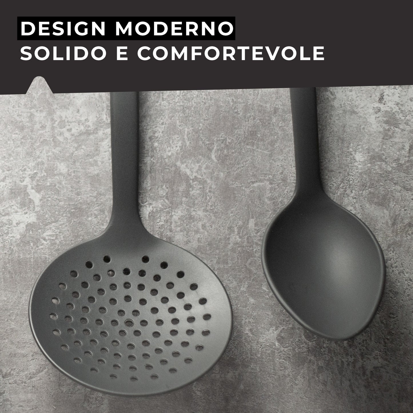 Schiumarola da cucina in nylon, Linea Soft Collection, Fackelmann