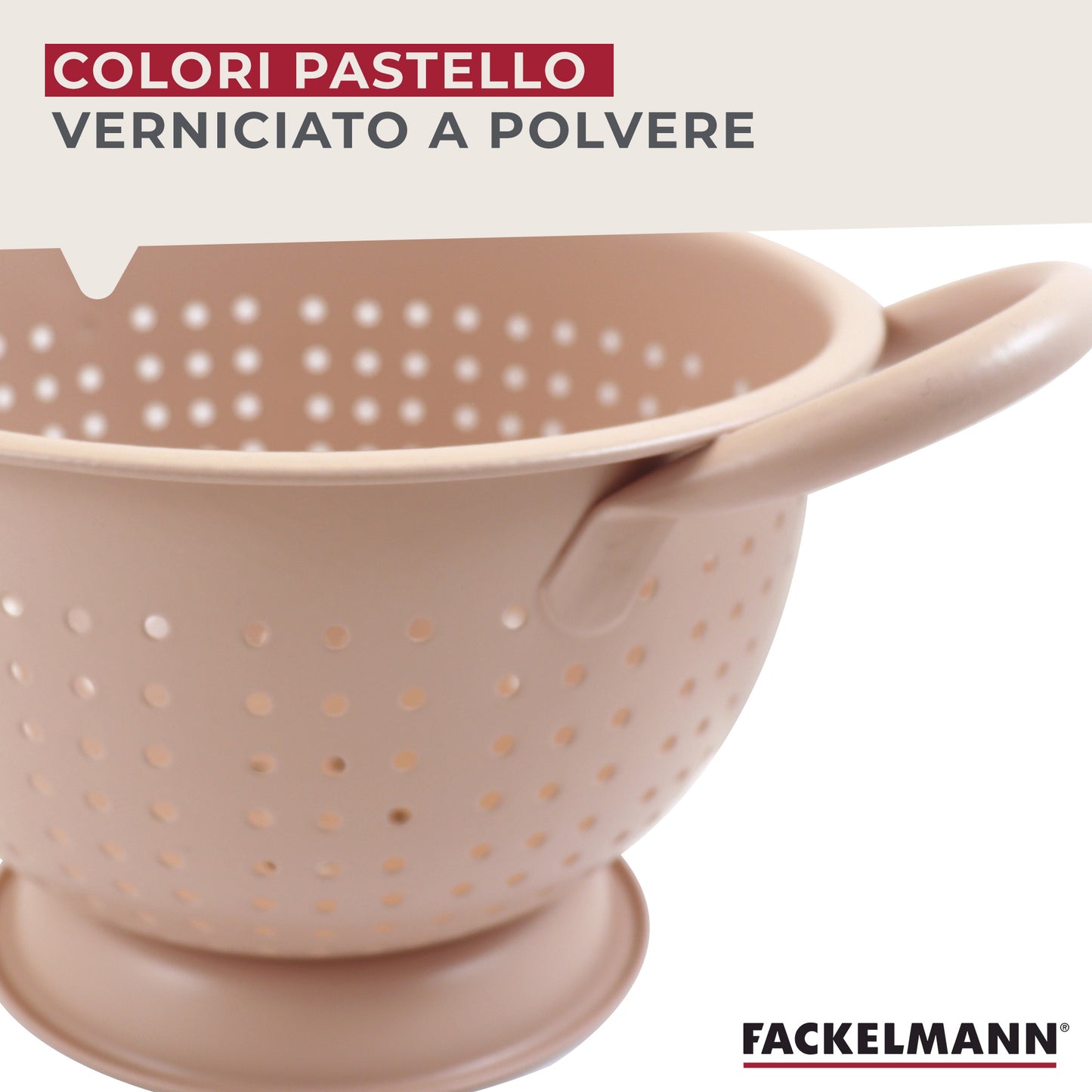 Scolapasta profondo, in acciaio inox, Ø18x11 cm