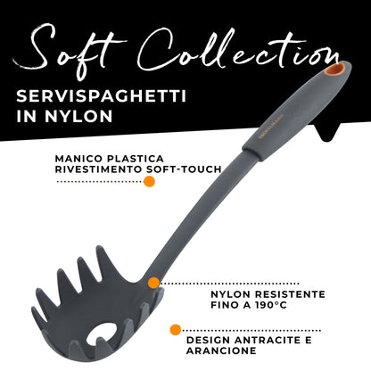Servispaghetti in nylon, Linea Soft Collection, Fackelmann