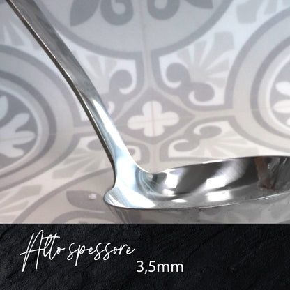Set da 5 mestoli da cucina, in acciaio inox